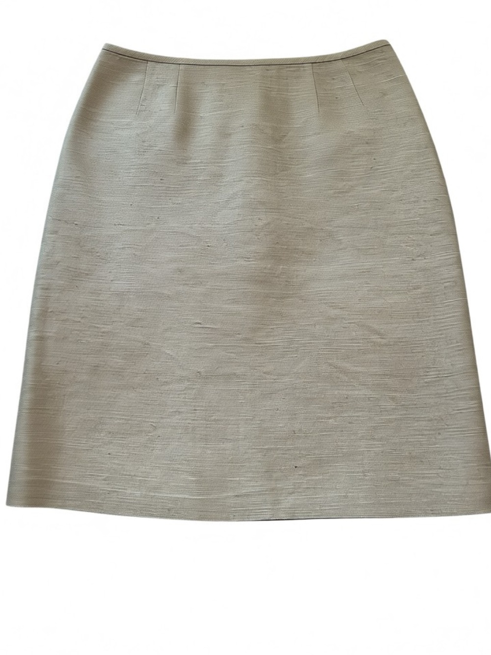 Kasper Silk Neutral Cream Pencil Skirt